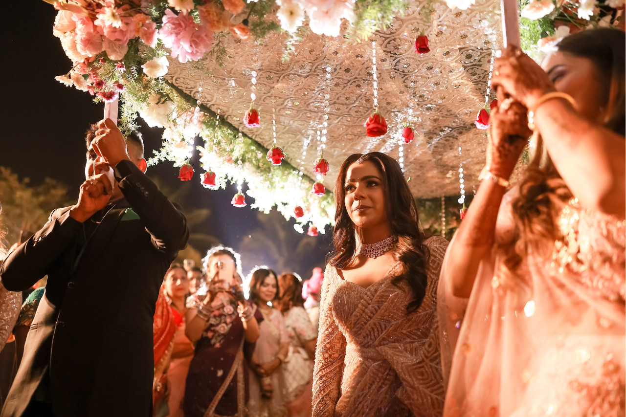 Bride at a luxury destination wedding celebration planned by TVD Global